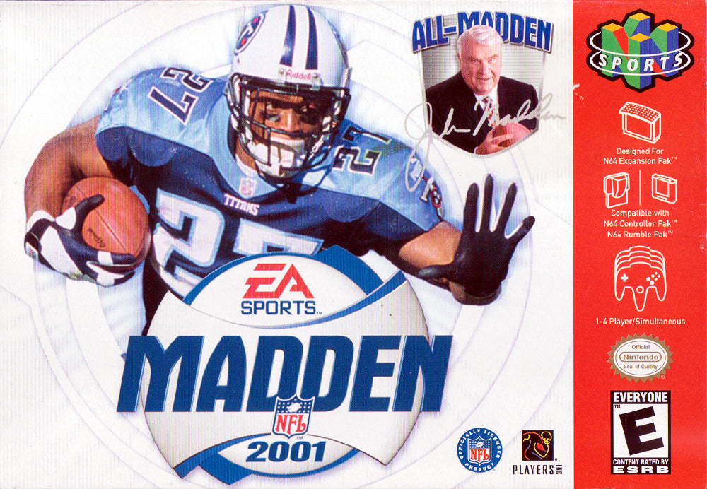 MADDEN NFL 2001 - N64 (W/BOX & MANUAL)