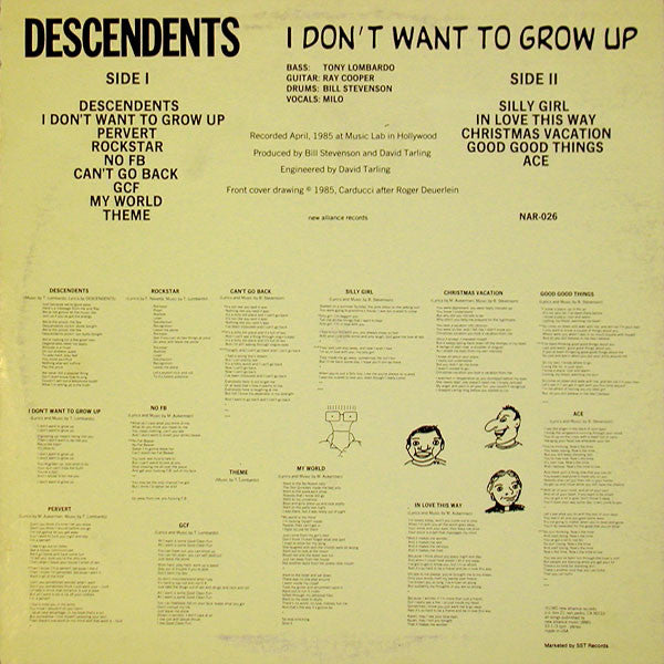 Descendents - I Don't Want To Grow Up (Used LP)