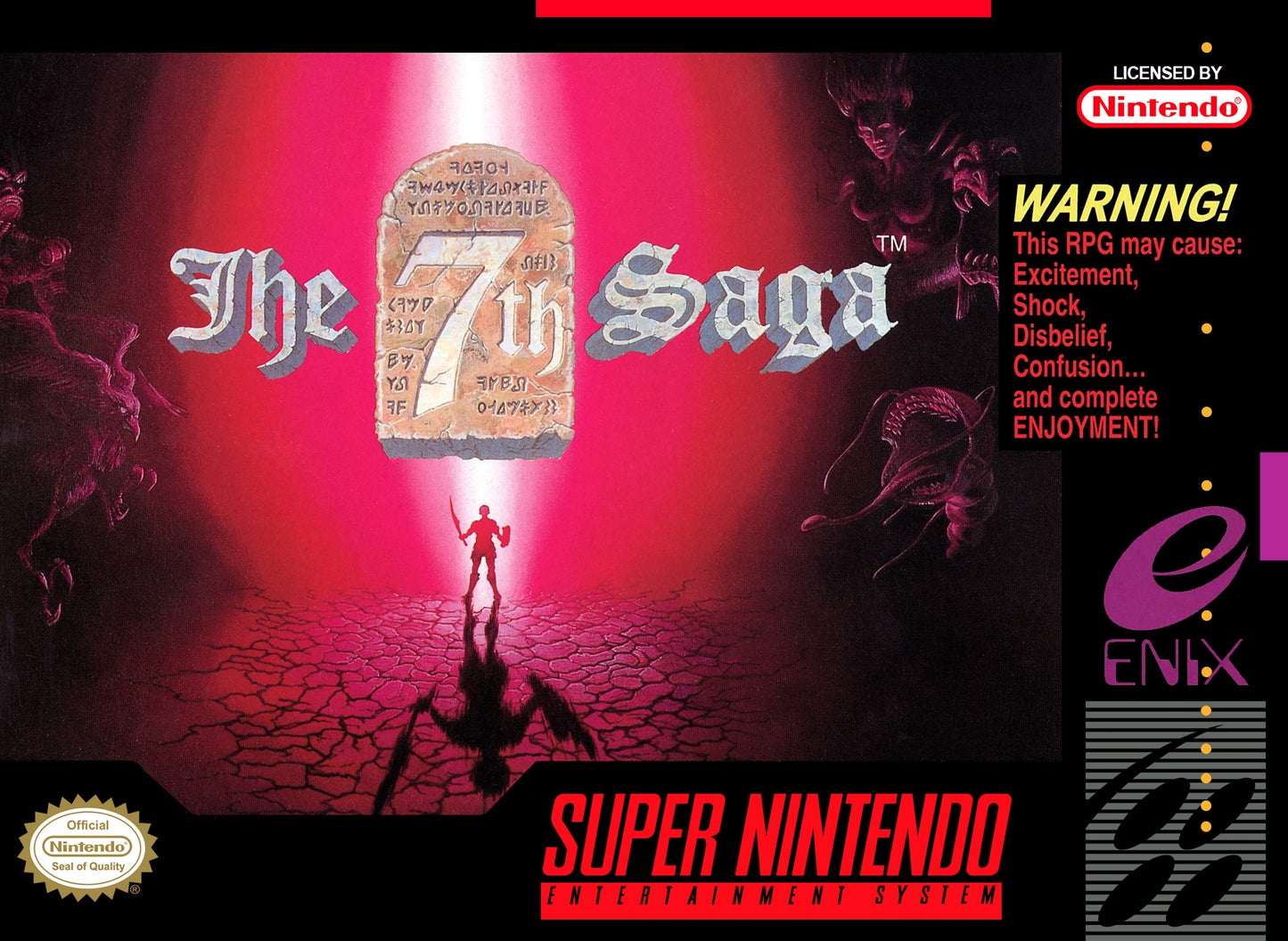 7TH SAGA - SNES (W/BOX & MANUAL)