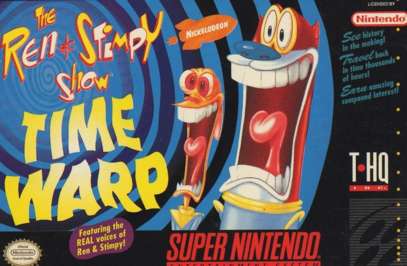 REN & STIMPY SHOW: TIME WARP - SNES (W/BOX & MANUAL)