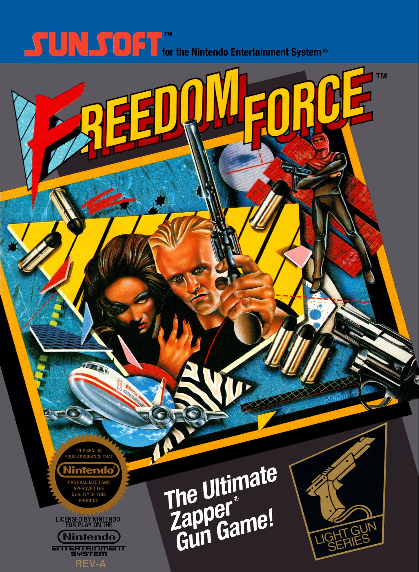 FREEDOM FORCE - NES (W/BOX & MANUAL)