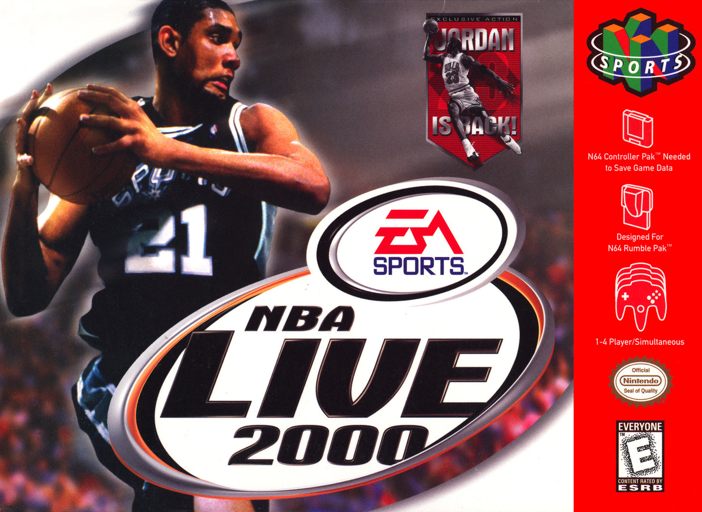 NBA LIVE 2000 - N64 (W/BOX)