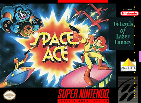 SPACE ACE - SNES (W/BOX & MANUAL)