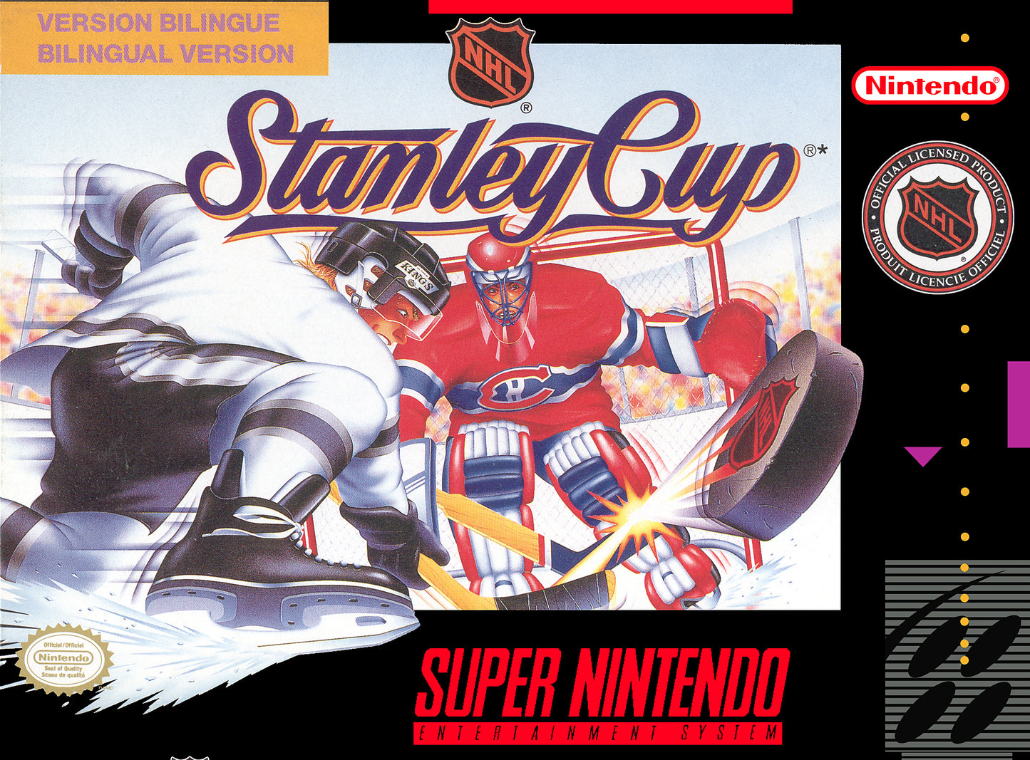NHL STANLEY CUP - SNES (W/BOX & MANUAL)