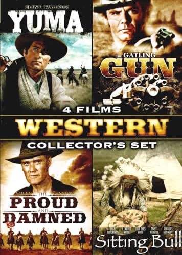 WESTERN COLLECTOR'S SET - DVD-YUMA/GATLING GUN/PROUD & DAMNED/ SIT