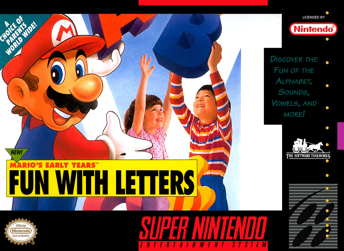 MARIO'S EARLY YEARS: FUN WITH LETTERS - SNES