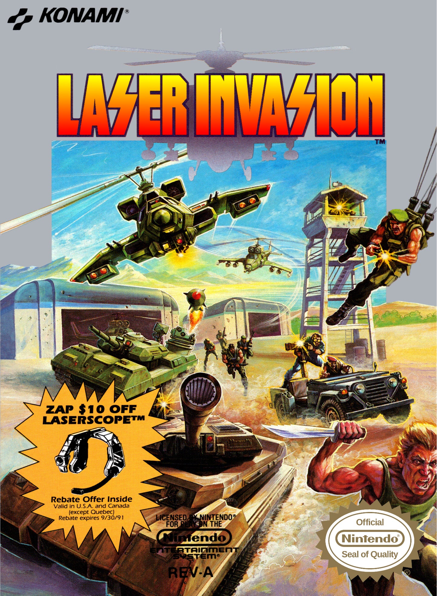 LASER INVASION - NES (W/BOX)