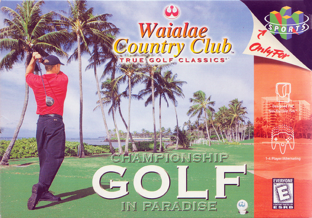 WAIALAE COUNTRY CLUB - SNES (W/BOX & MANUAL)