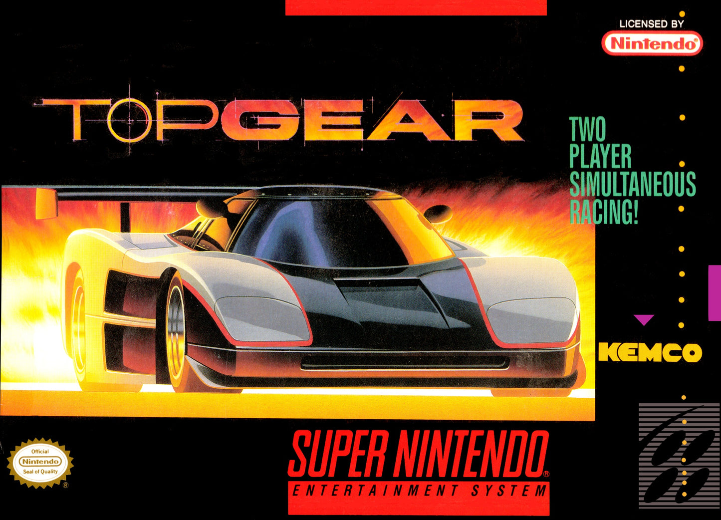 TOP GEAR 2 - SNES (W/BOX & MANUAL)