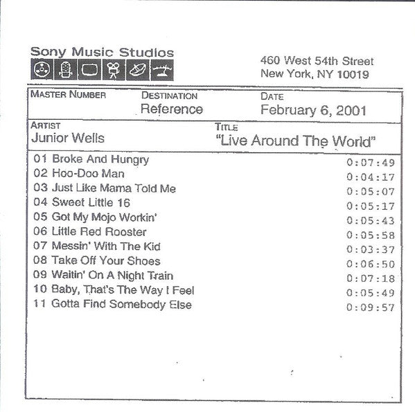 WELLS, JUNIOR - LIVE AROUND THE WORLD