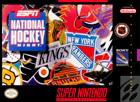 ESPN NATIONAL HOCKEY NIGHT - SNES (W/BOX & MANUAL)