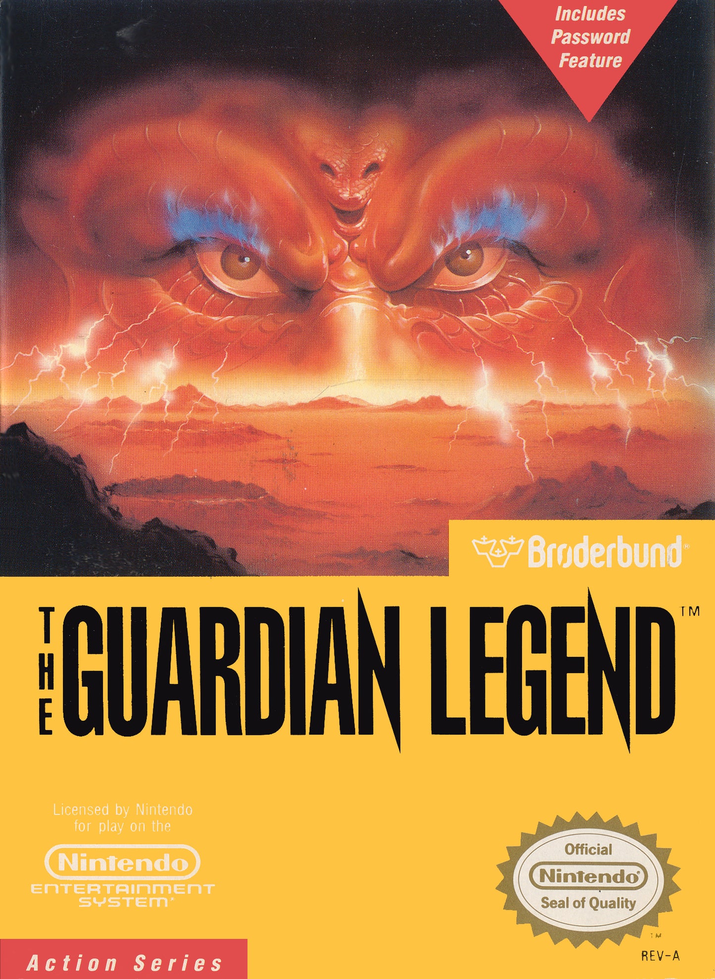 GUARDIAN LEGEND - NES (W/BOX & MANUAL)