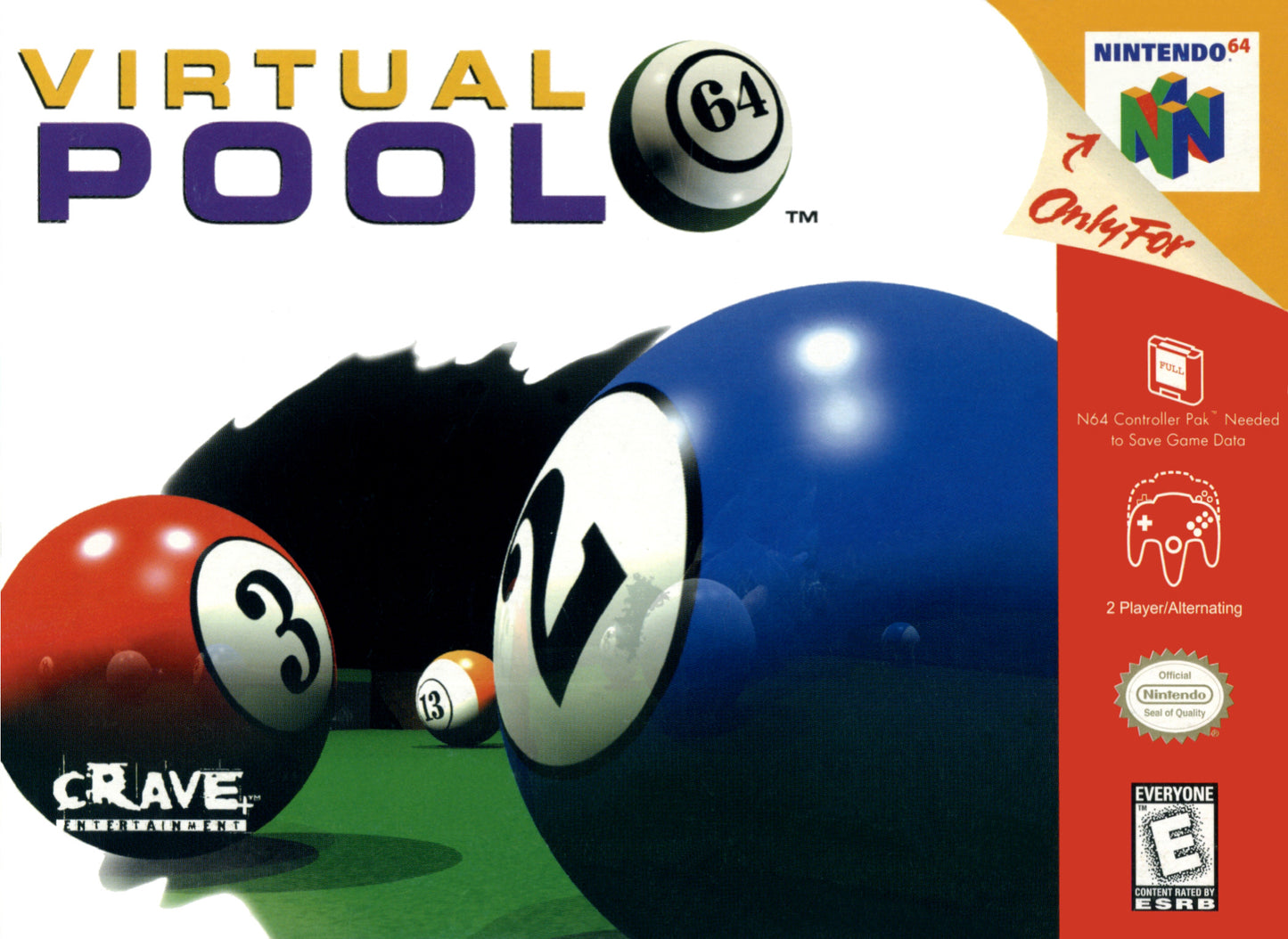 VIRTUAL POOL - N64 (W/BOX)