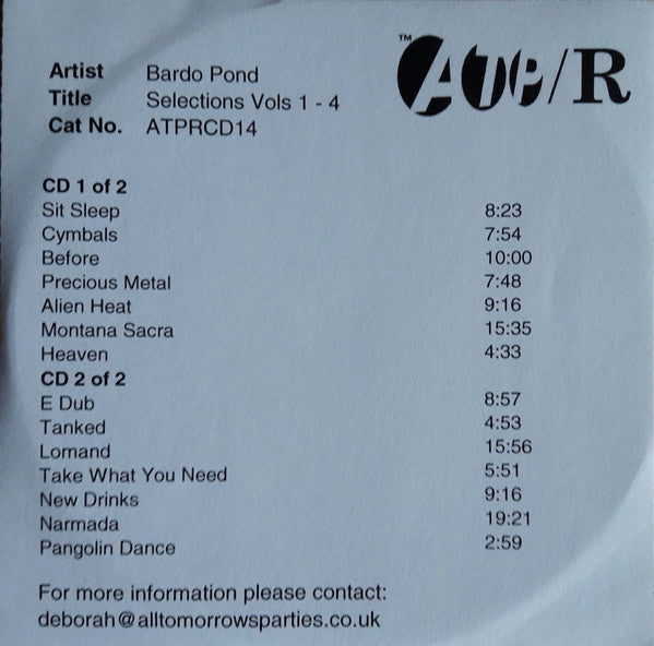BARDO POND - SELECTIONS: V1-4