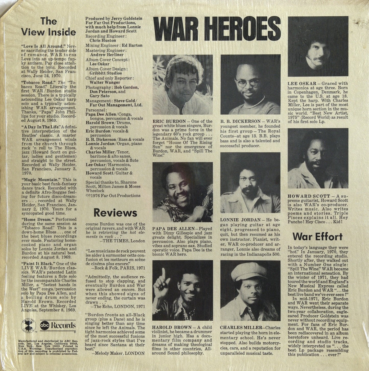 WAR - LOVE IS ALL AROUND