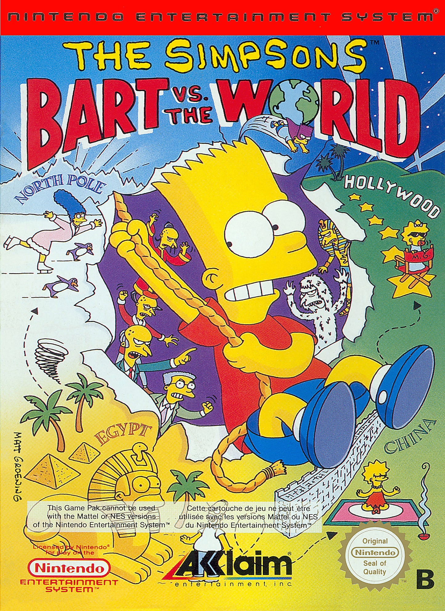 SIMPSONS: BART VS. THE WORLD - NES