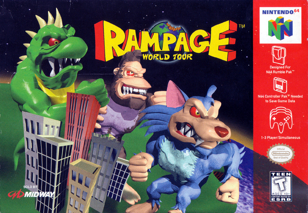RAMPAGE: WORLD TOUR - N64 (W/BOX & MANUAL)