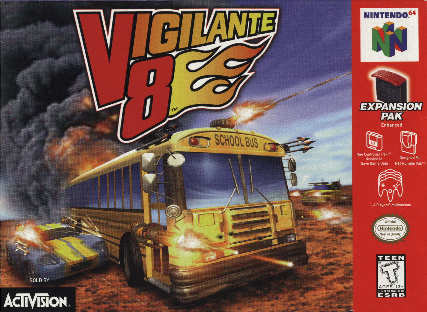 VIGILANTE 8 - N64 (W/BOX & MANUAL)