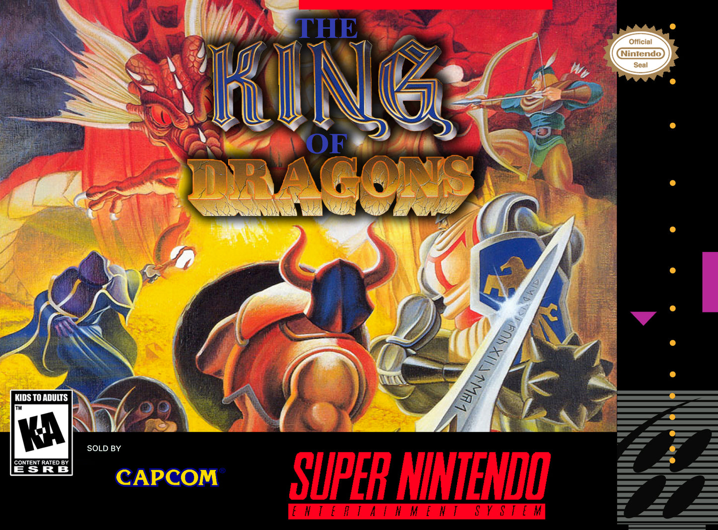 KING OF DRAGONS - SNES (W/BOX)