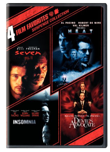 SEVEN/HEAT/INSOMNIA/DEVIL'S ADVOCATE - DVD-4 FILM FAVORITES-SUSPENSE
