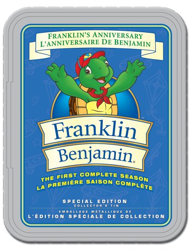 FRANKLIN'S ANNIVERSARY THE FIRST COMPLETE SEASON SPECIAL EDITION COLLECTOR'S TIN / L'ANNIVERSAIRE DE BENJAMIN LA PREMIRE SAISON COMPLTE EMBALLAGE MTALLIQUE DE L'DITION SPCIALE DE COLLECTION