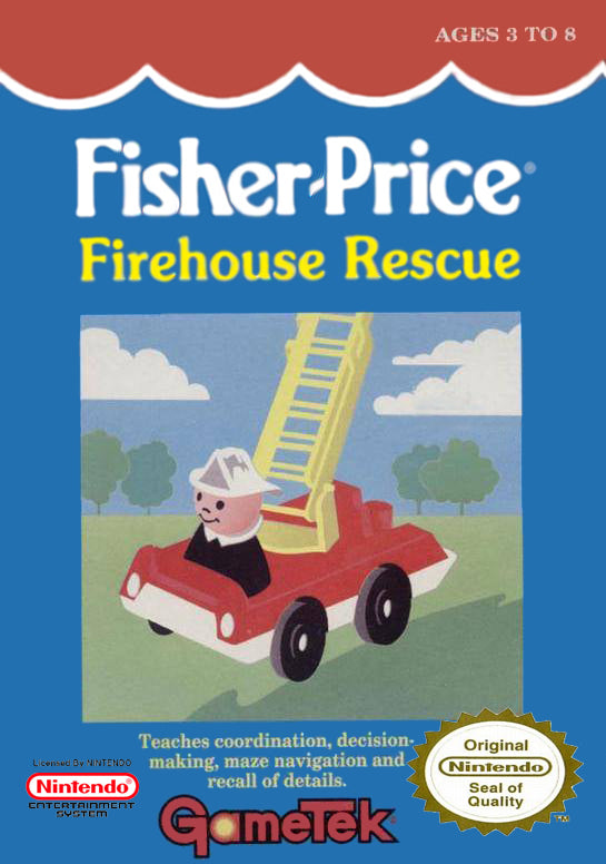 FISHER-PRICE: FIREHOUSE RESCUE - NES (W/BOX & MANUAL)