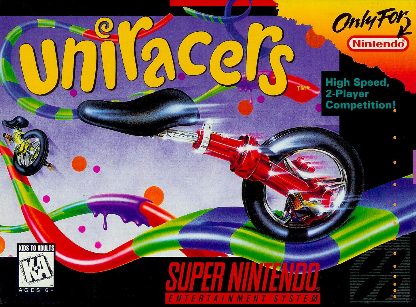 UNIRACERS - SNES (W/BOX & MANUAL)