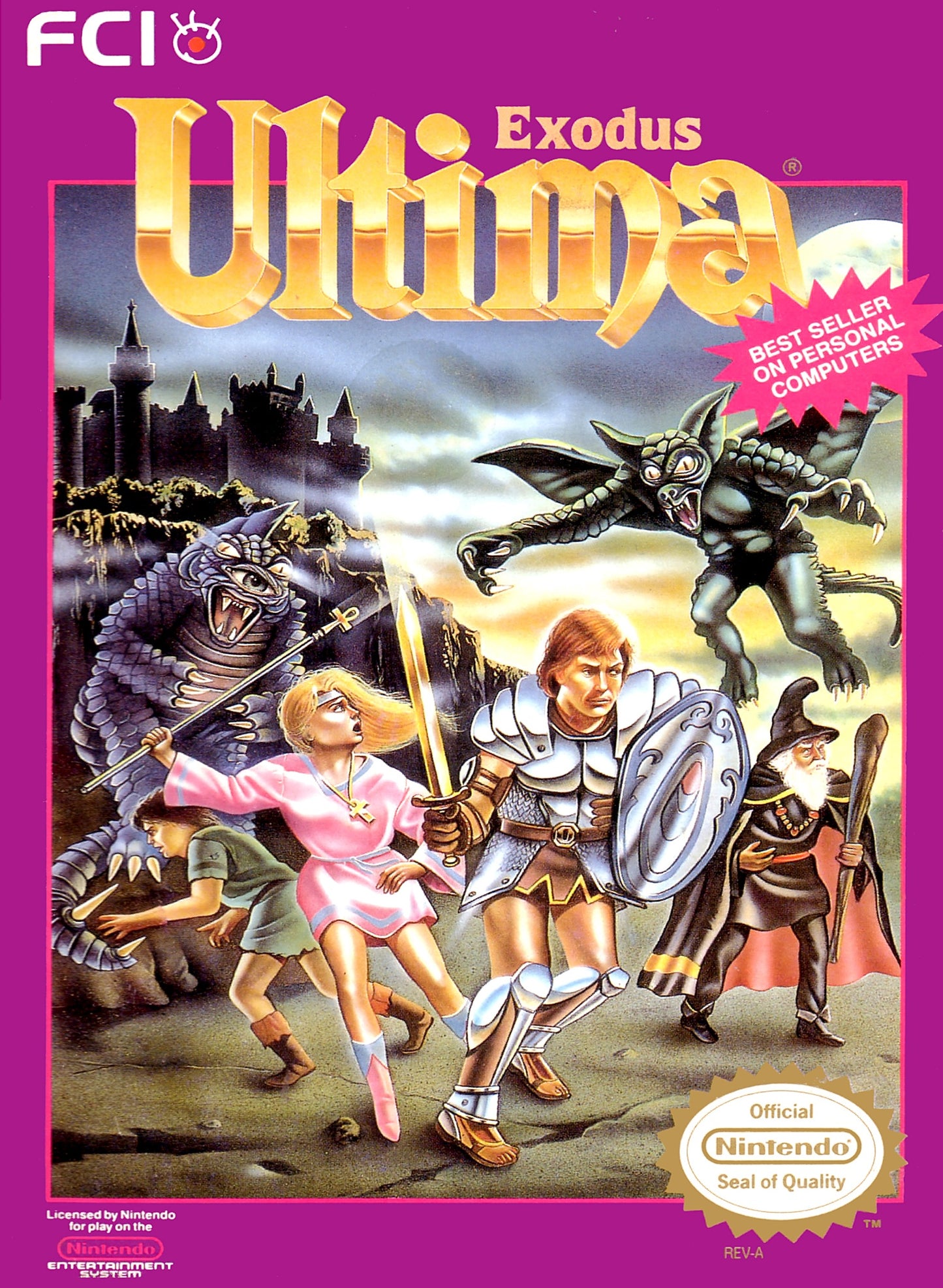 ULTIMA: EXODUS - NES (W/BOX & MANUAL)