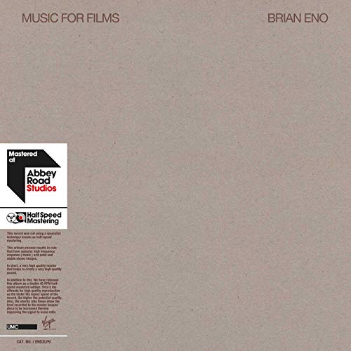 ENO, BRIAN - MUSIC FOR FILMS (2LP DELUXE 180-GRAM HALF-SPEED VINYL)