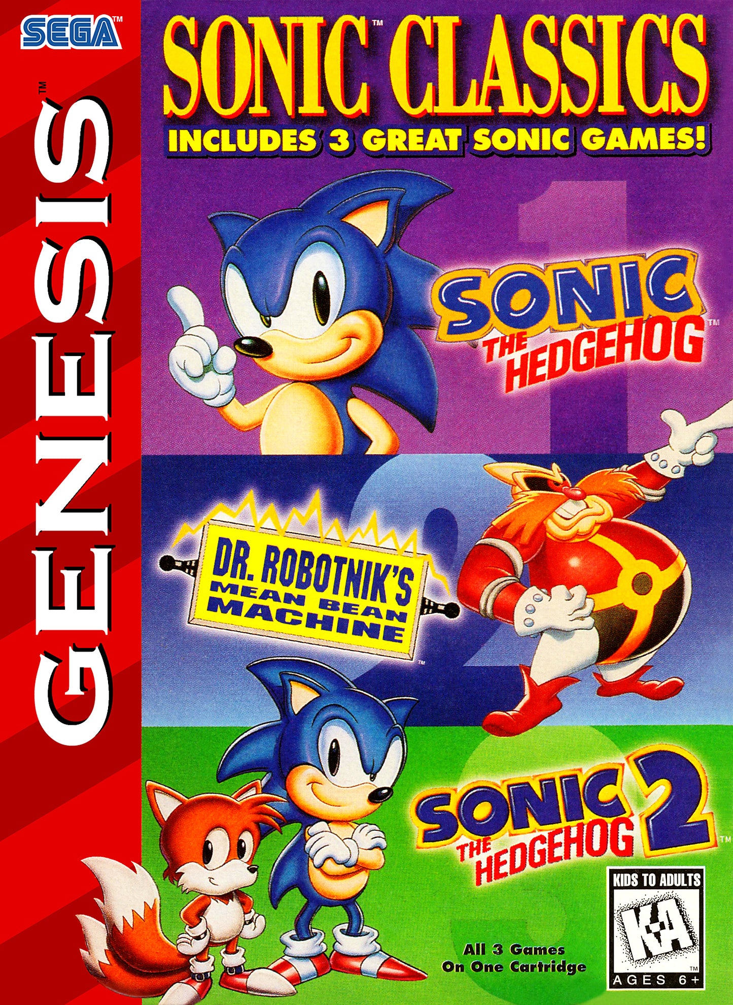 SONIC CLASSICS 3 IN 1  - GENESIS