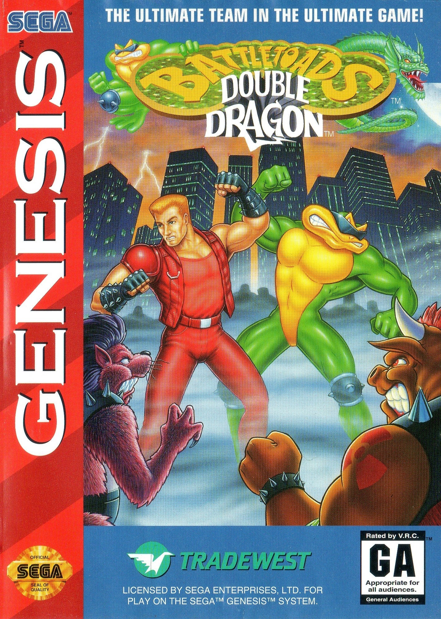 BATTLETOADS & DOUBLE DRAGON: ULTIMATE TE  - GENESIS
