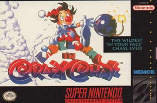 KID KLOWN IN CRAZY CHASE  - SNES (W/BOX & MANUAL)