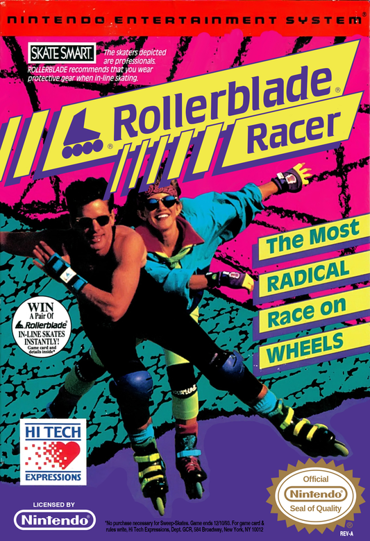 ROLLERBLADE RACER  - NES (W/BOX & MANUAL)