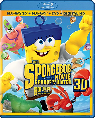 THE SPONGEBOB MOVIE: SPONGE OUT OF WATER [BLU-RAY 3D + BLU-RAY + DVD + DIGITAL HD] (BILINGUAL)