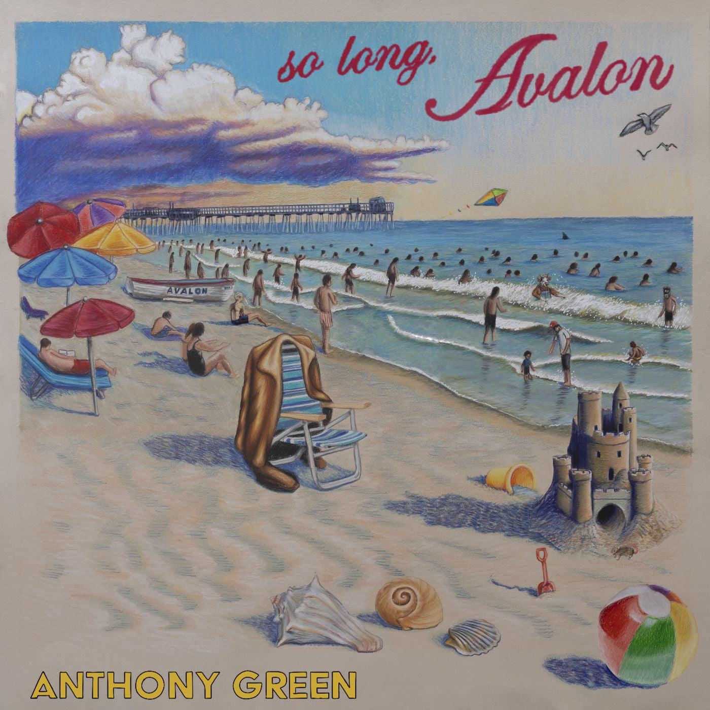 GREEN, ANTHONY - SO LONG, AVALON (WHITE AND GOLD SWIRL VINYL)