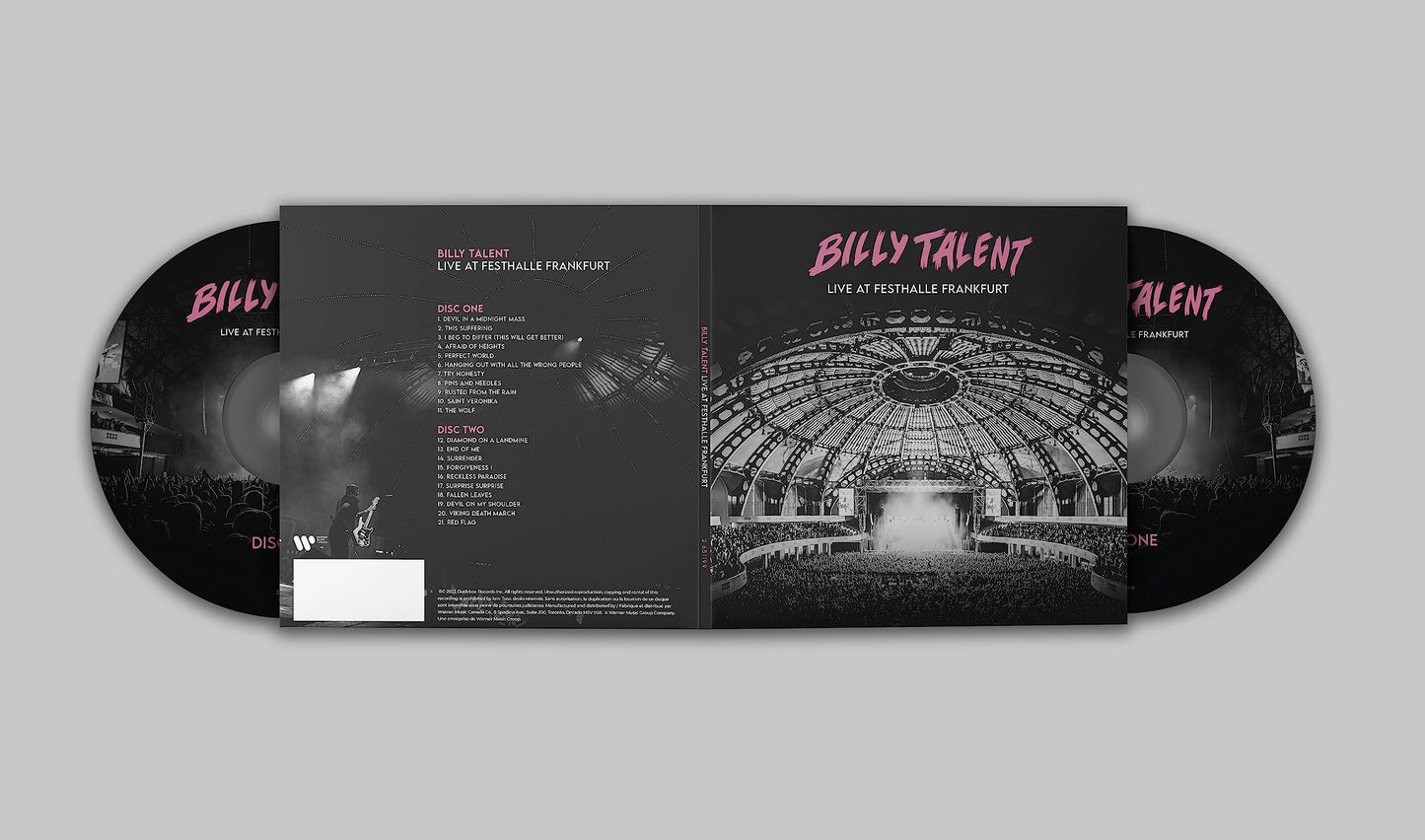 BILLY TALENT - LIVE AT FESTHALLE FRANKFURT(2 CDS)