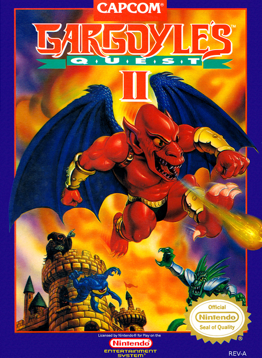 GARGOYLE'S QUEST II: THE DEMON DARKNESS  - NES (W/BOX)