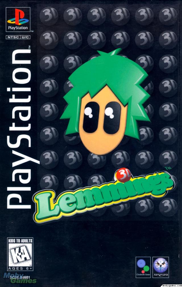 LEMMINGS 3D (LONGBOX)  - PS1