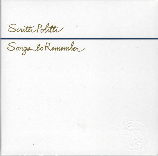 SCRITTI POLITTI - SONGS TO REMEMBER (CD)