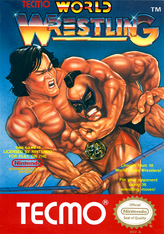 TECMO WORLD WRESTLING  - NES (W/BOX)