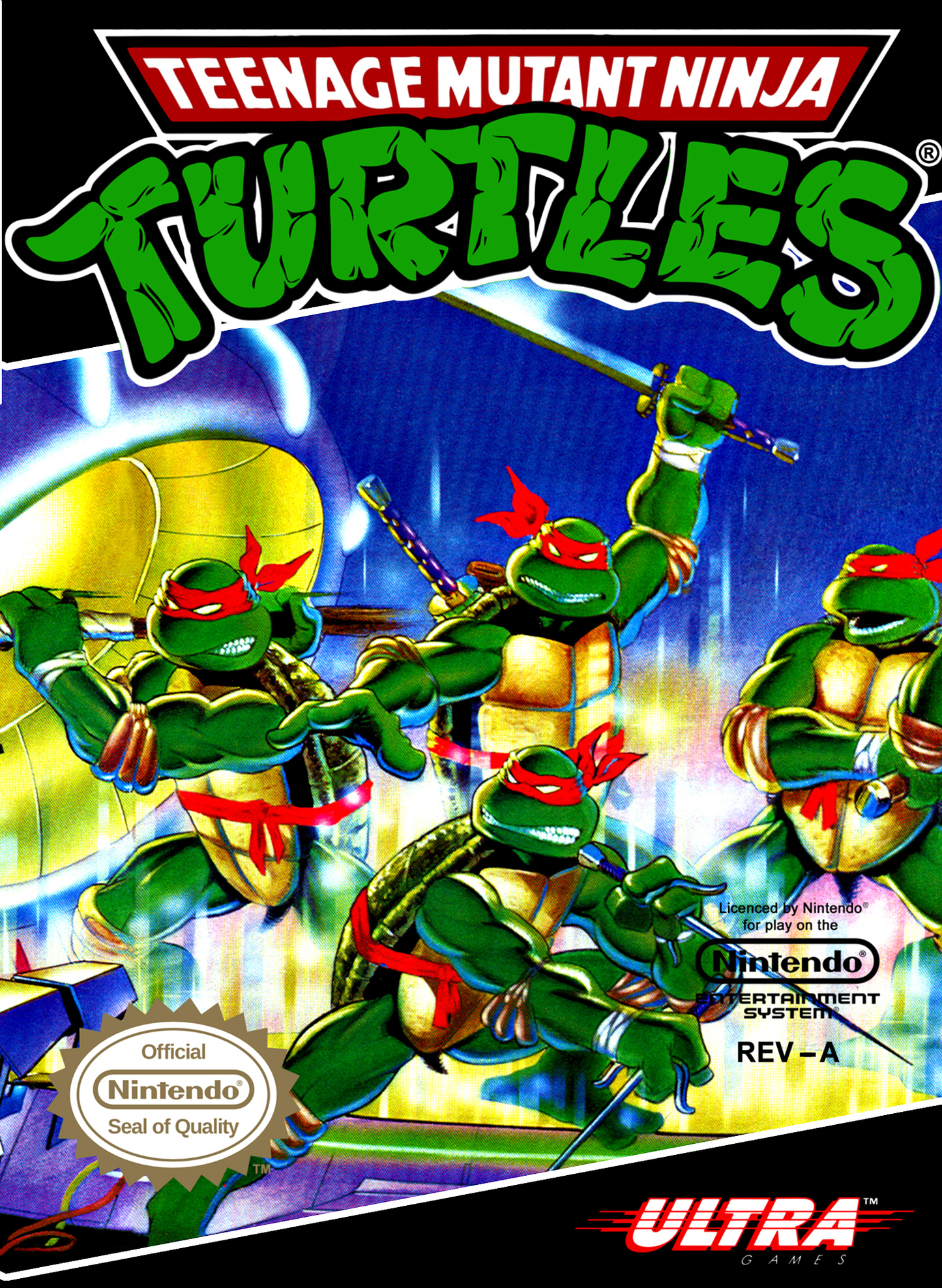 TEENAGE MUTANT NINJA TURTLES  - NES (W/BOX)