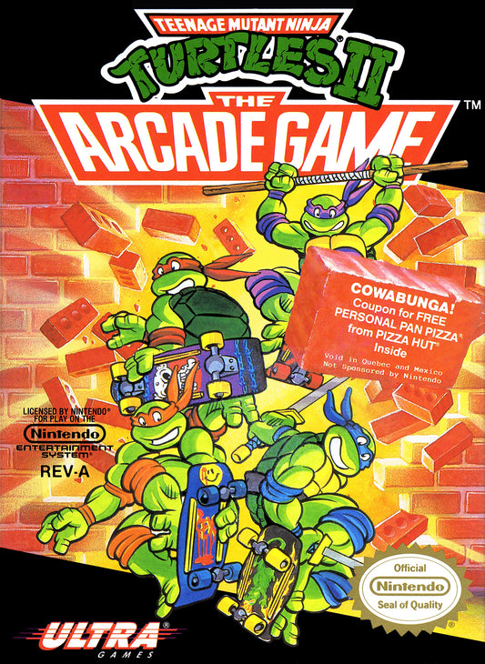 TEENAGE MUTANT NINJA TURTLES II: THE ARC  - NES (W/BOX)
