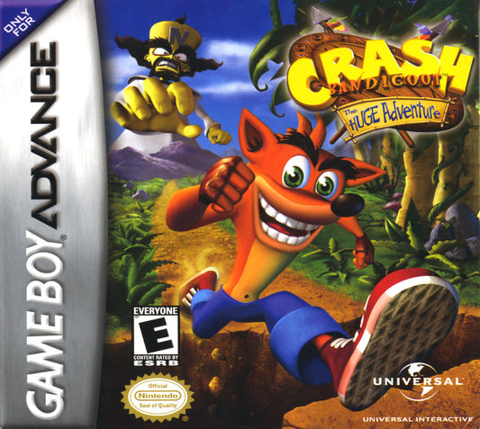 CRASH BANDICOOT: THE HUGE ADVENTURE  - GBA
