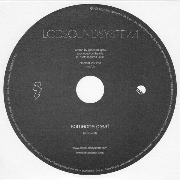 LCD SOUNDSYSTEM  - SOMEONE GREAT (EP)
