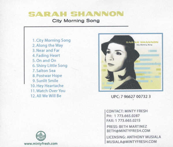 SHANNON, SARAH  - CITY MORNING SONG