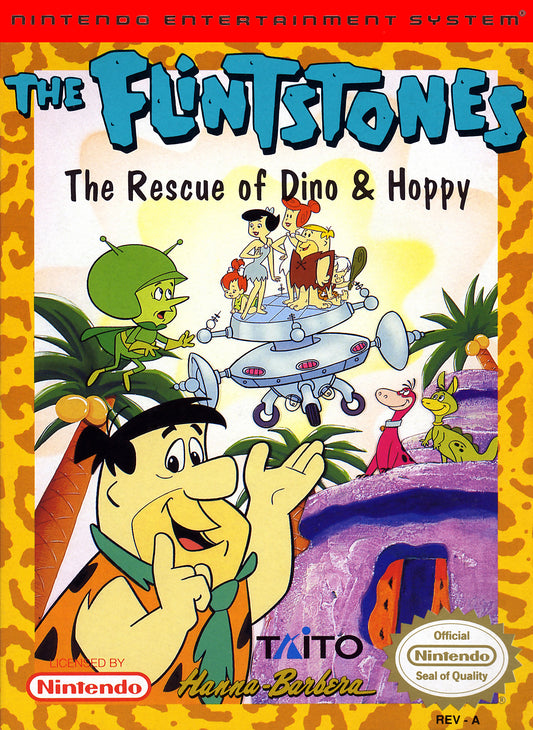 FLINTSTONES: THE RESCUE OF DINO & HOPPY  - NES (W/BOX & MANUAL)