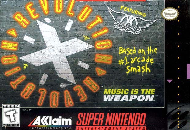 REVOLUTION X  - SNES (W/BOX & MANUAL)