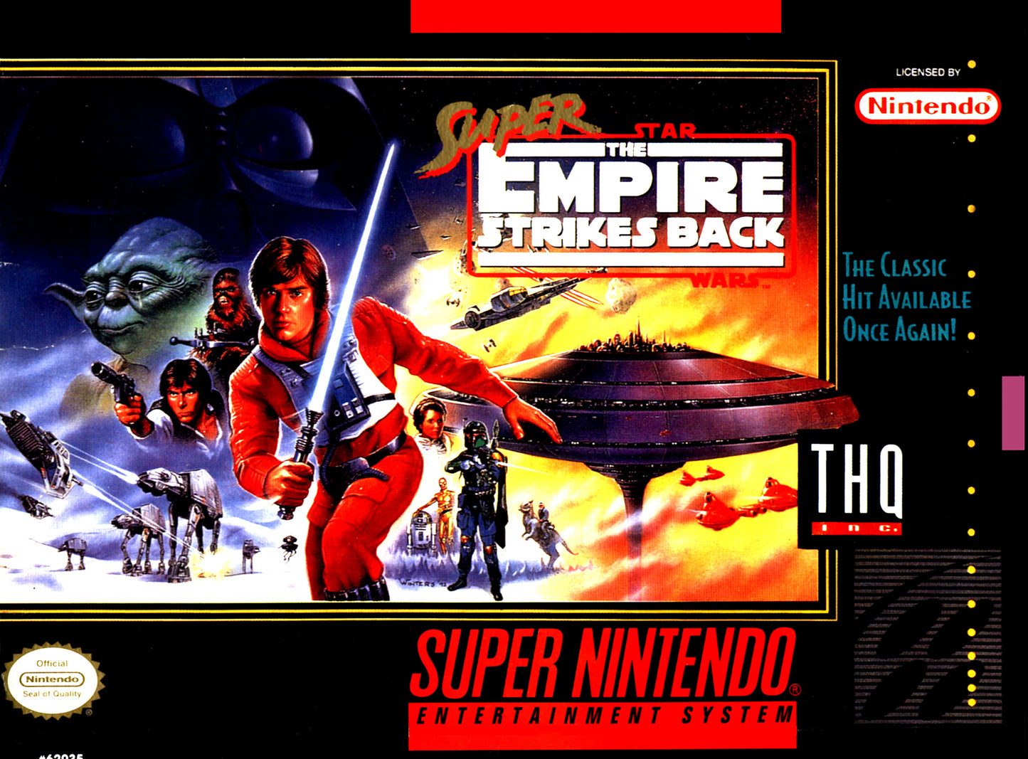 SUPER STAR WARS: EMPIRE STRIKES BACK  - SNES (W/BOX)