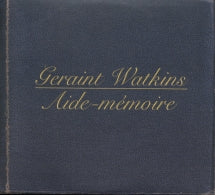 GERAINT WATKINS - AIDE-MEMOIRE [CD]