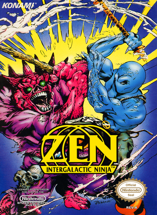 ZEN: INTERGALACTIC NINJA  - NES (W/BOX)